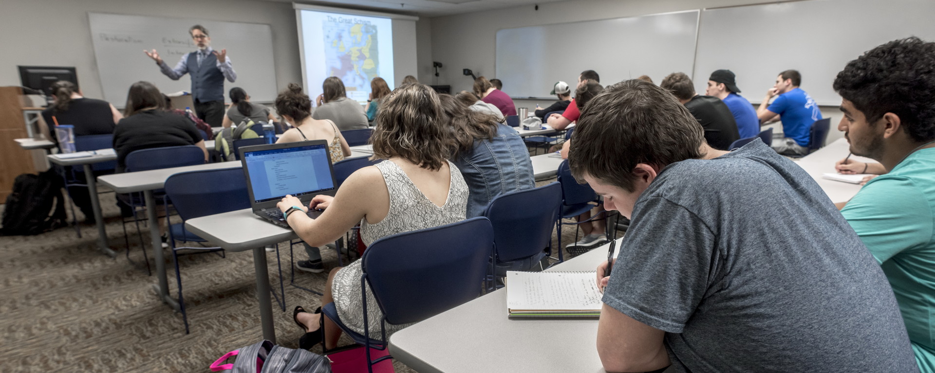 students in a classroom